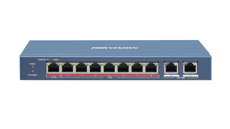Hikvision DS-3E0310HP-E 8-Port Fast Ethernet Unmanaged PoE Switch