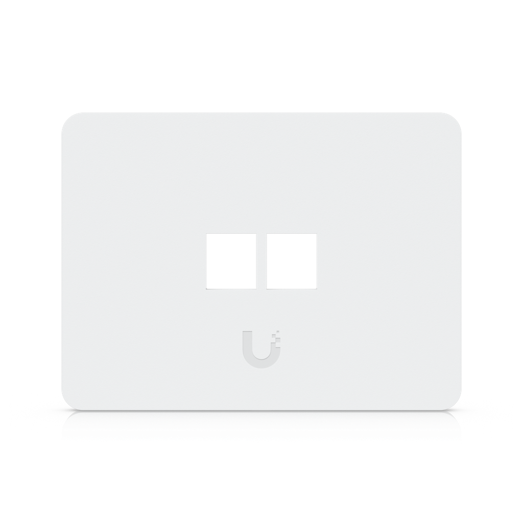 Ubiquiti UACC-WP-Keystone-H-2P UniFi Paintable Keystone Wall Plate Horizontal 2-Port