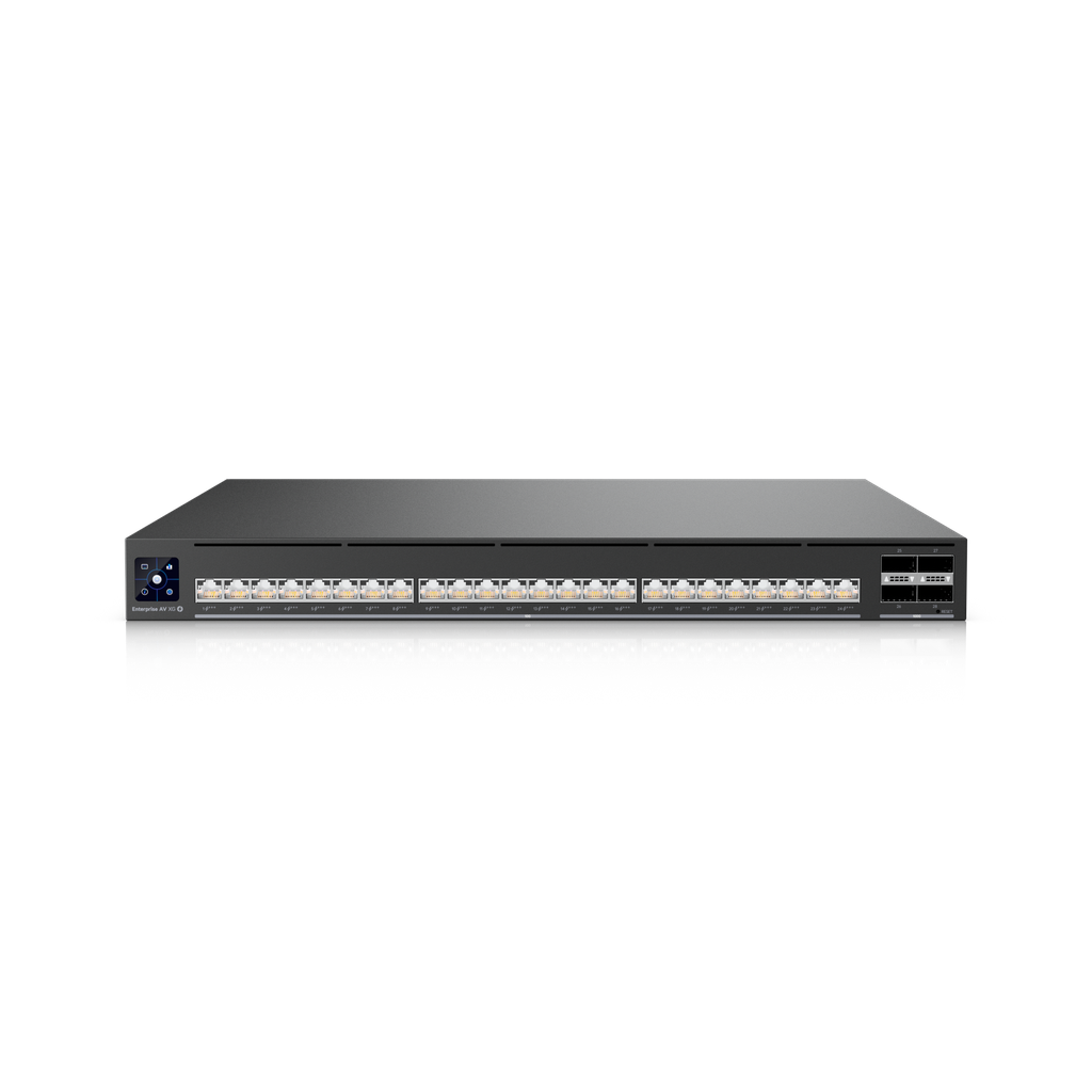 Ubiquiti EAV-XG-24-PoE UniFi Switch Enterprise Audio/Video XG 24 PoE — 24x10G PoE+++, 4x100G QSFP28, 2150W
