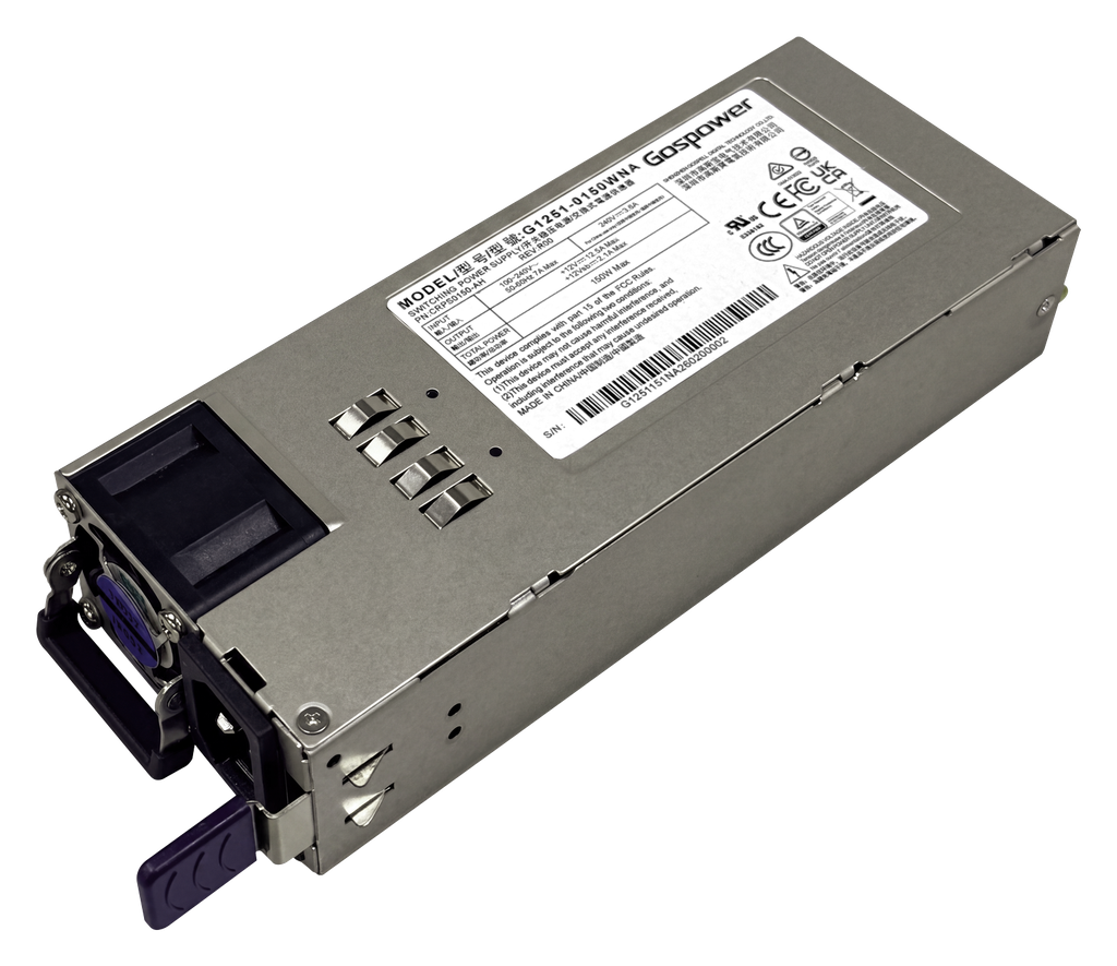 MikroTik G1251-0150WNA 150W Hot-Swap Power Supply for the CRS812 DDQ Switch