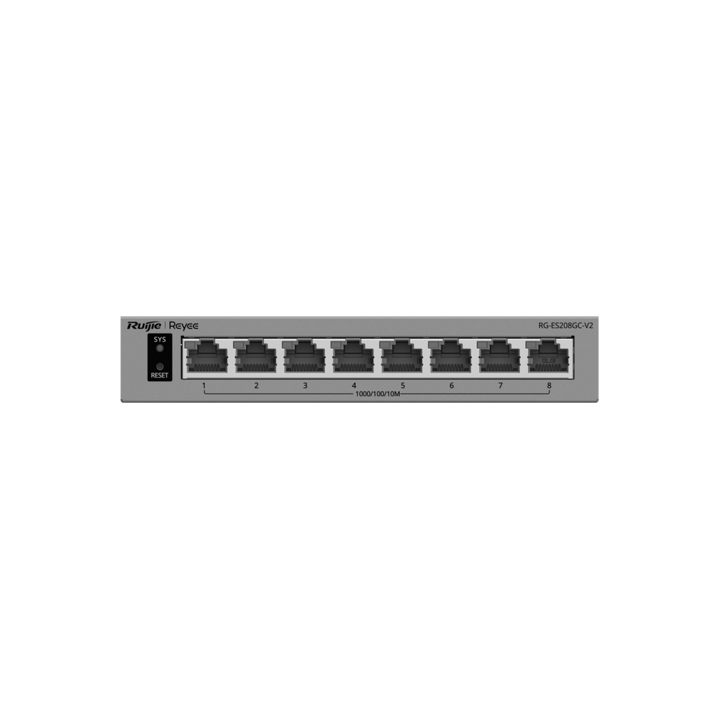 Ruijie RG-ES208GC-V2, 8-Port Gigabit Smart Cloud-Managed Switch