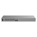 Ruijie RG-ES216GC2MS 16-Port Gigabit Smart Cloud-Managed Switch with 2 x 2.5GE SFP Uplinks, ERPS, Fanless