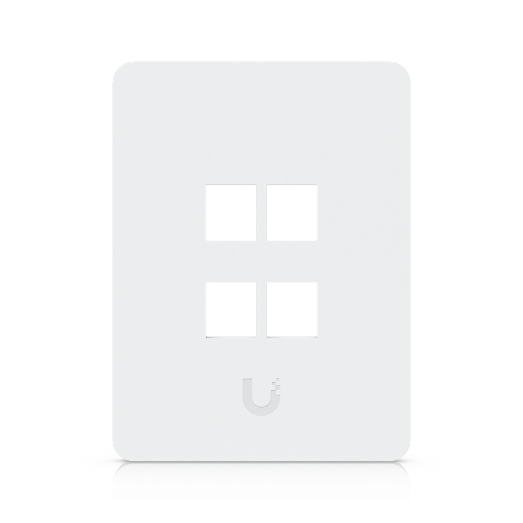 Ubiquiti UACC-WP-Keystone-V-4P UniFi Paintable Keystone Wall Plate Vertical 4-Port