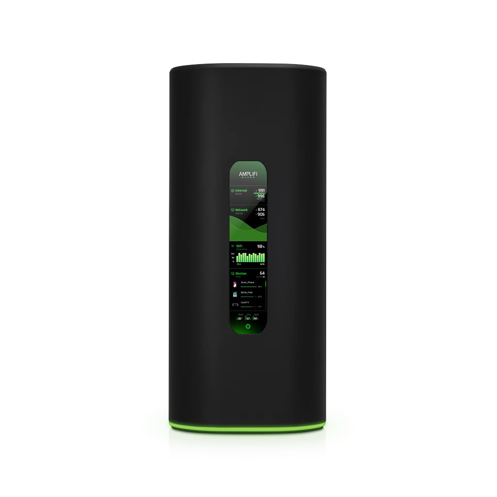 Ubiquiti AFi-ALN-R Amplifi Alien Mesh Router - Wi-Fi 6 - 4x Gigabit Ethernet Ports on Router, Touch Screen Display, 5 GHz 8x8 WiF