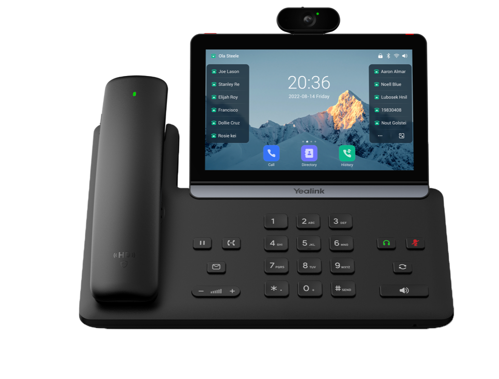Yealink SIP-T88V Pro Ultra Smart Video IP Phone, 7" Touch Screen, 5 MP Camera, Android 13, BTH88 Bluetooth Handset