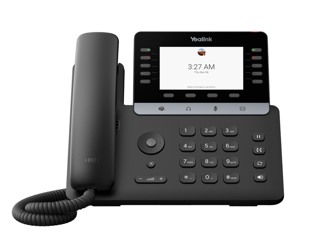 Yealink MP55 E2 Teams IP Phone – Android 15, 4.3-inch Colour Screen, Wi-Fi 6, Bluetooth 5.0