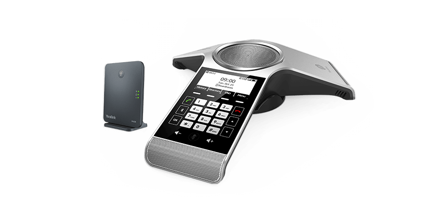Yealink CP930W Wireless DECT Conference Phone, 3 Microphone Arrays, 360° Pickup, Hybrid UC, 24 h Talk Time