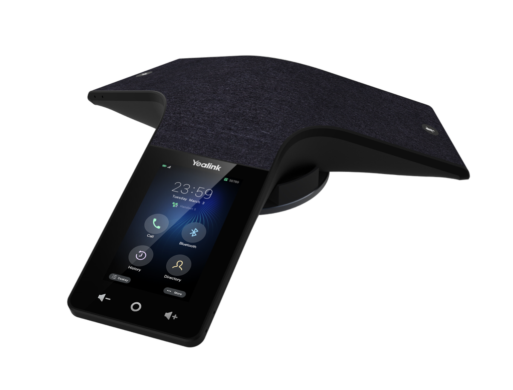 Yealink CP935W Wireless Wi-Fi HD IP Conference Phone, 6-Microphone Array, 4" Touch Screen, Built-in Battery, BYOD