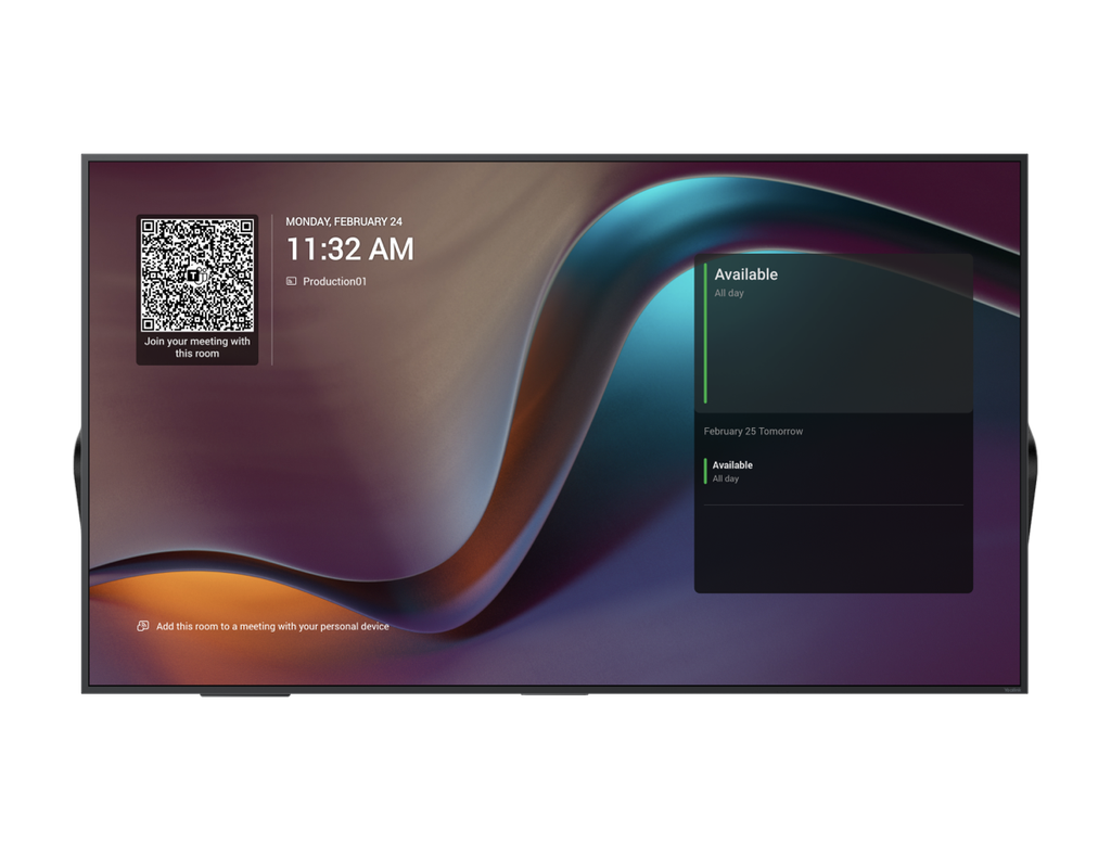 Yealink MeetingDisplay 55 (MD55) 55" 4K UHD Meeting Room Display for Microsoft Teams Rooms, IPS Anti-Glare, Dual 12 W Speakers, Wi-Fi 6