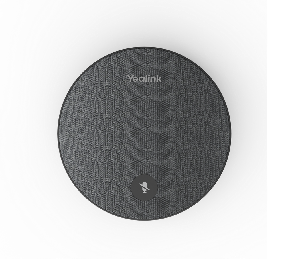 Yealink VCM35 Pro Wired Conference Microphone, 6+1 Microphone Array, 360° Pickup to 3 m, Dual VCH Ports, PoE Daisy-Chain