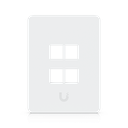 Ubiquiti UACC-WP-Keystone-V-4P UniFi Paintable Keystone Wall Plate Vertical 4-Port