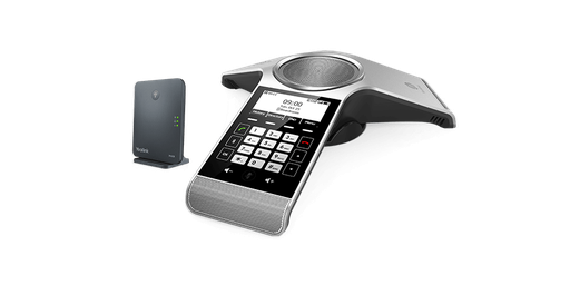Yealink CP930W Wireless DECT Conference Phone, 3 Microphone Arrays, 360° Pickup, Hybrid UC, 24 h Talk Time