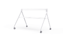 Yealink MB-FloorStand-860T White Mobile Floor Stand with Tray for MeetingBoard 86, Universal Wheels