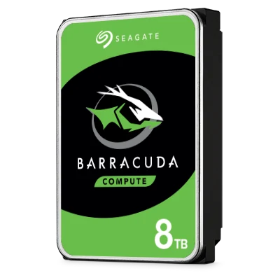 Seagate BarraCuda 8TB Desktop Hard Drive, 3.5" SATA, 5400 RPM (ST8000DM004)