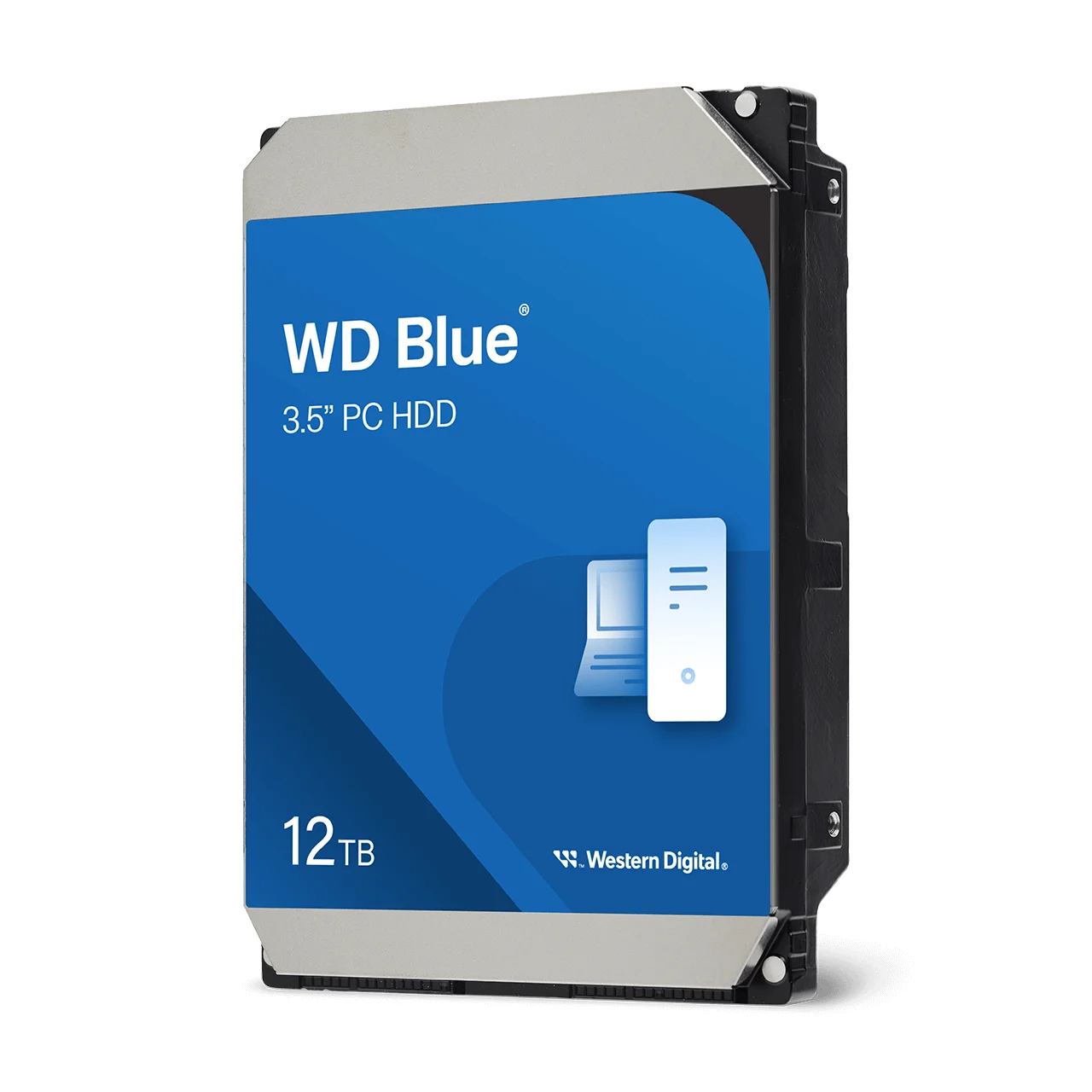 WD Blue 12TB Desktop Hard Drive, 3.5" SATA, 7200 RPM, CMR (WD120EAGZ)
