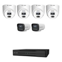 6 Camera Home Security Camera System, 4 Turret + 2 Bullet, 8 Channel PoE NVR | Jovision JVS-KIT-6C