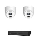 2 Camera 5MP Security Camera System, 2 Turret Cameras, 4 Channel PoE NVR | Jovision JVS-KIT-5M-2C