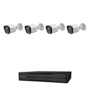 Budget 4 Camera 3MP Security Camera System, 4 Bullet, Colour Night Vision, PoE NVR | Jovision JVS-KIT-BUD-4C