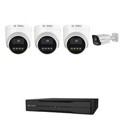 4 Camera 4K Driveway Security Camera System with Number Plate (LPR) Camera, 8CH PoE NVR