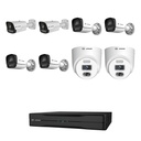 8 Camera Warehouse Security Camera System, 2 Long-Range 4K Zoom + 4 Bullet + 2 Turret, PoE NVR | Jovision JVS-KIT-WH-8C