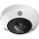 Hikvision DS-2CD63C5G1-IVS DeepinView 12 MP IR Fisheye Network Camera, 1.29 mm Panomorph, 15 m IR, Two-Way Audio, IP67/IK10