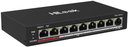 HiLook by Hikvision NS-0109P-60 8-Port Fast Ethernet Unmanaged PoE Switch, 60 W