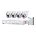 TP-Link Omada T8S4-4T 8MP Turret PoE Security Camera System with 4TB HDD