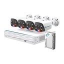 TP-Link Omada B8S4-2T 8MP Bullet PoE Security Camera System with 2TB HDD