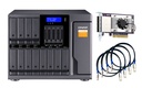 QNAP TL-D1600S 16-Bay Desktop SATA 6Gbps JBOD Expansion Enclosure with QXP-1600eS-A1164 PCIe Card