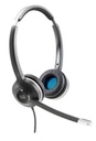 Cisco CP-HS-W-532-RJ= Headset 532, Wired Dual, Quick Disconnect, Coiled RJ Cable