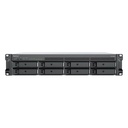 Synology RS1226RP+ 8-Bay 2U Rackmount NAS Ryzen V1500B 4GB DDR4 ECC 2x 2.5GbE 2x M.2 Redundant PSU (Diskless)