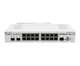 MikroTik CCR2004-16G-2S+PC 1U RM, 16xGbit LAN 2xSFP cage, 2xSFP+ cage, 4 Core 1.7GHz CPU, 4GB, Dual P/S Passive Cooled
