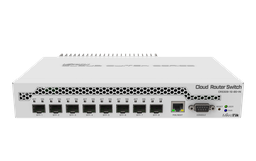 MikroTik CRS309-1G-8S+IN 8 SFP+ and 1Gigabit Ethernet Ports POE and DC Input Rack Kit Included