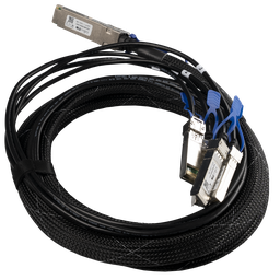 MikroTik XQ+BC0003-XS+ Break out Cable 100G QSFP28 to 4 x 25G SFP28 or 40G QSFP+ to 10G SFP+, 3m