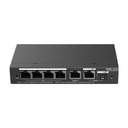 Ruijie 6 Gigabit Ports (4 PoE+, 1 GE Uplink, 1 Combo SFP/GE), 54W, Smart Cloud Managed