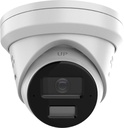 HiLook by Hikvision 8MP IPC-T289H-MU/SL AcuSense Smart Hybrid Light Turret IP Camera with 2.8mm Lens, Built-in Dual Mic & Active Alarm (Black)