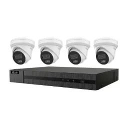 HiLook by Hikvision 4-Channel 6MP PoE NVR Security System with 4 x 6MP