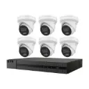 HiLook by Hikvision 8-Channel 6MP PoE NVR Security System with 6 x 6MP Turret Cameras & 4TB HDD