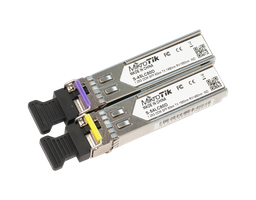 MikroTik S-4554LC80D Pair of SFP modules, S-45LC80D (1.25G SM 80km 1490nm) and S-54LC80D (1.25G SM 80km 1550nm)
