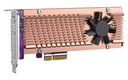 QNAP QM2-2P-244A Dual M.2 22110/2280 NVMe SSD Expansion Card, PCIe Gen2 x4