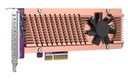 QNAP QM2-2P-344A Dual M.2 22110/2280 NVMe SSD Expansion Card, PCIe Gen3 x4