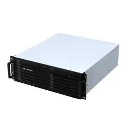 128 Channel Enterprise NVR, 16 HDD Bays, 4K Output, Dual Network Ports