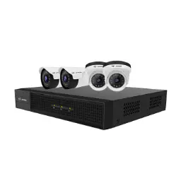 4 Channel 2MP XVR Security Camera Kit, Wired